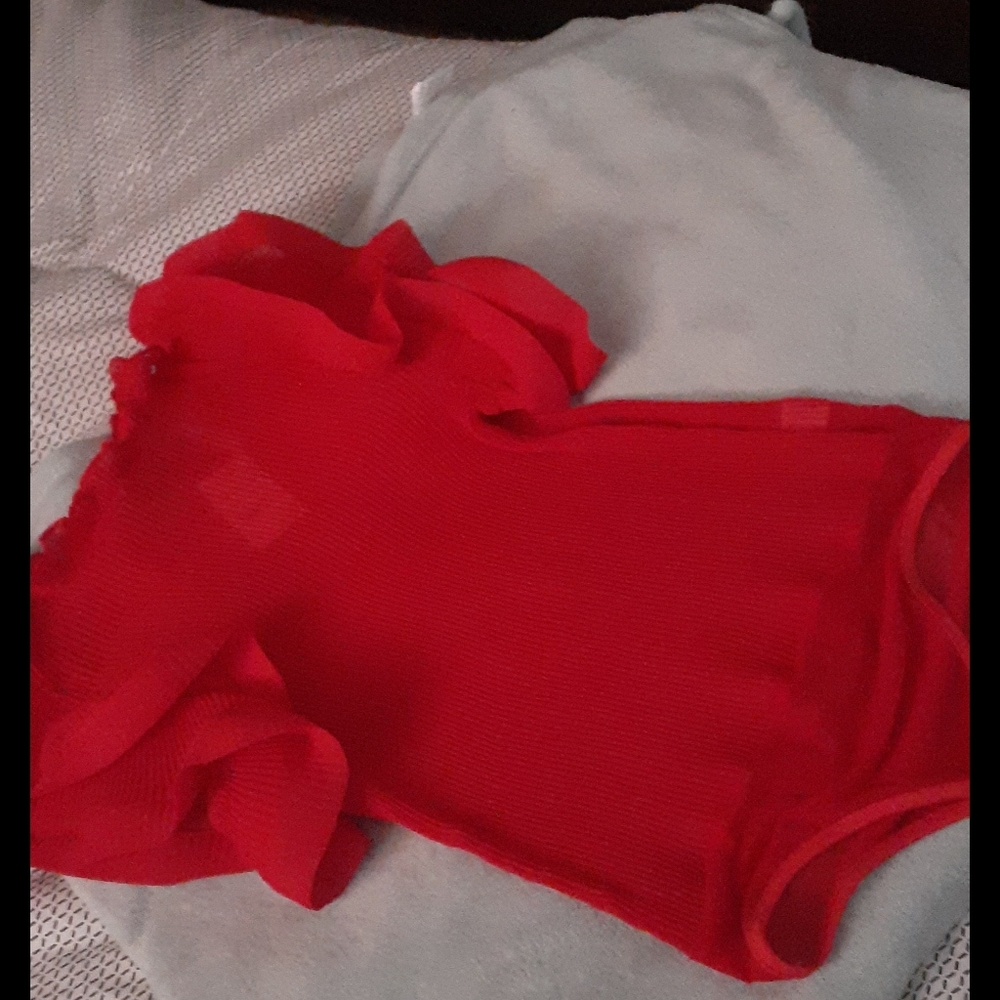 Red body suit
